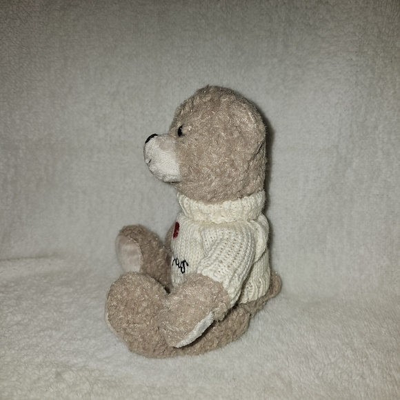 Unipak Designs Collectible Bear 10" Plush  I Love Las Vegas Sweater 2015 Beige - Picture 6 of 10